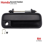 มือจับอันนอก มือเปิดนอกประตู ด้านหน้า-ข้างขวา 1 ชิ้น สีดำ สำหรับ Honda Accord ปี 1990-1993